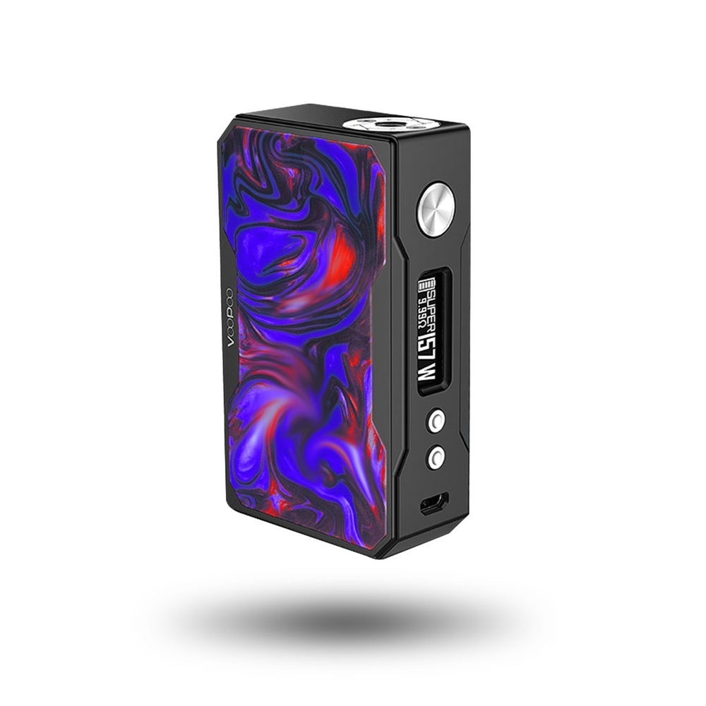 Picture of VooPoo Drag 157W TC Mod Black Resin Azure