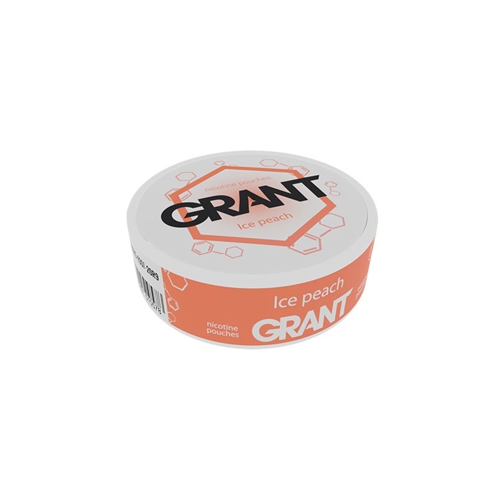 Picture of Grant Nicotine Pouches Ice Peach 20mg/g