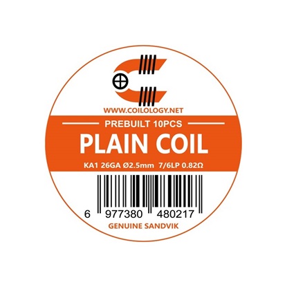 Picture of Coilology Plain Coil SANDVIK Kanthal 26GA 2.5mm 7/6LP 0.82Ω 10pcs